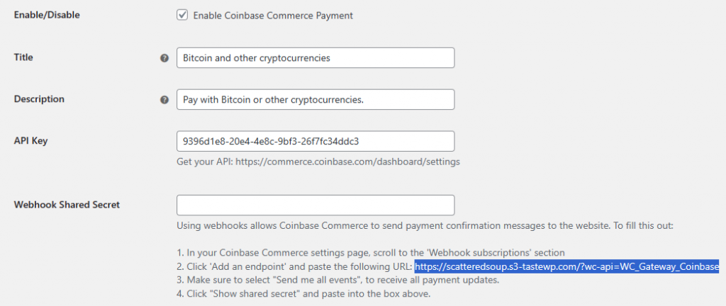 coinbase commerce payment